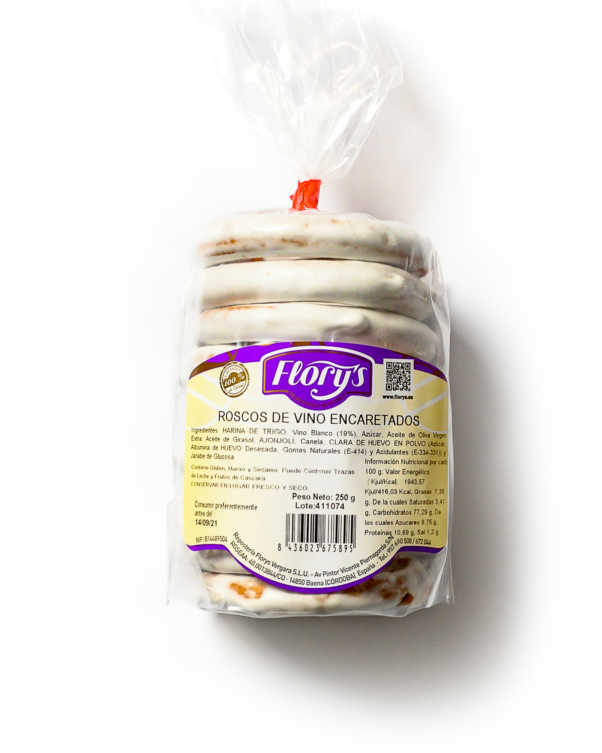 BOLSA ROSCO VINO ENCARETADOS 250GRS