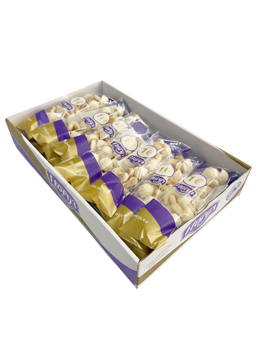 BOLSA SETITAS CHOCO-BLANCO 60GRS