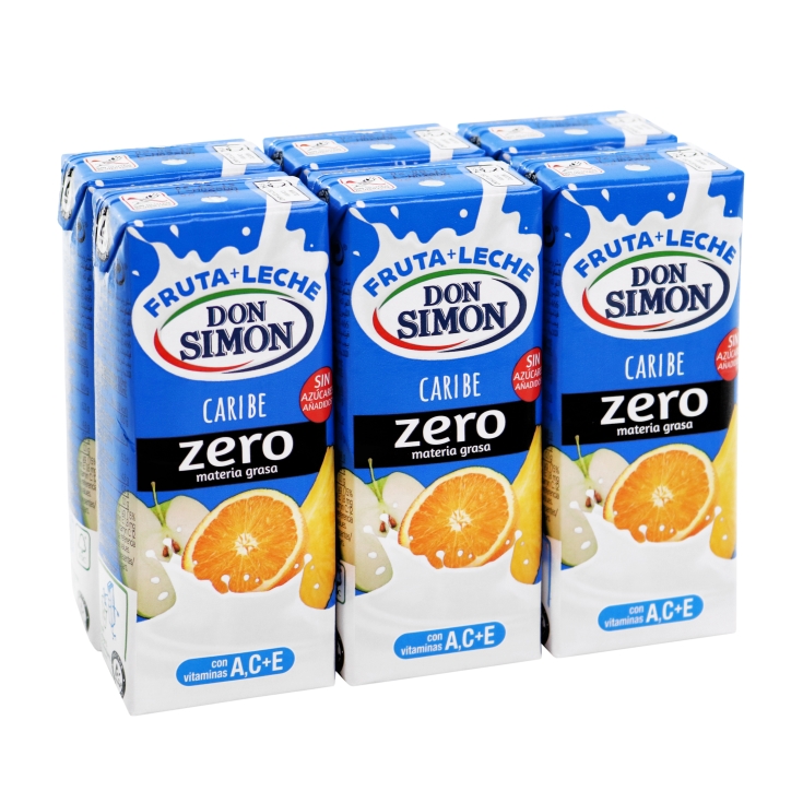 FRUTA LECHE CARIBE ZERO 6-BR200X5UN