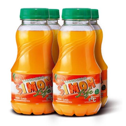 SIMON LIFE MANDARINA PET 200MLPK4X6