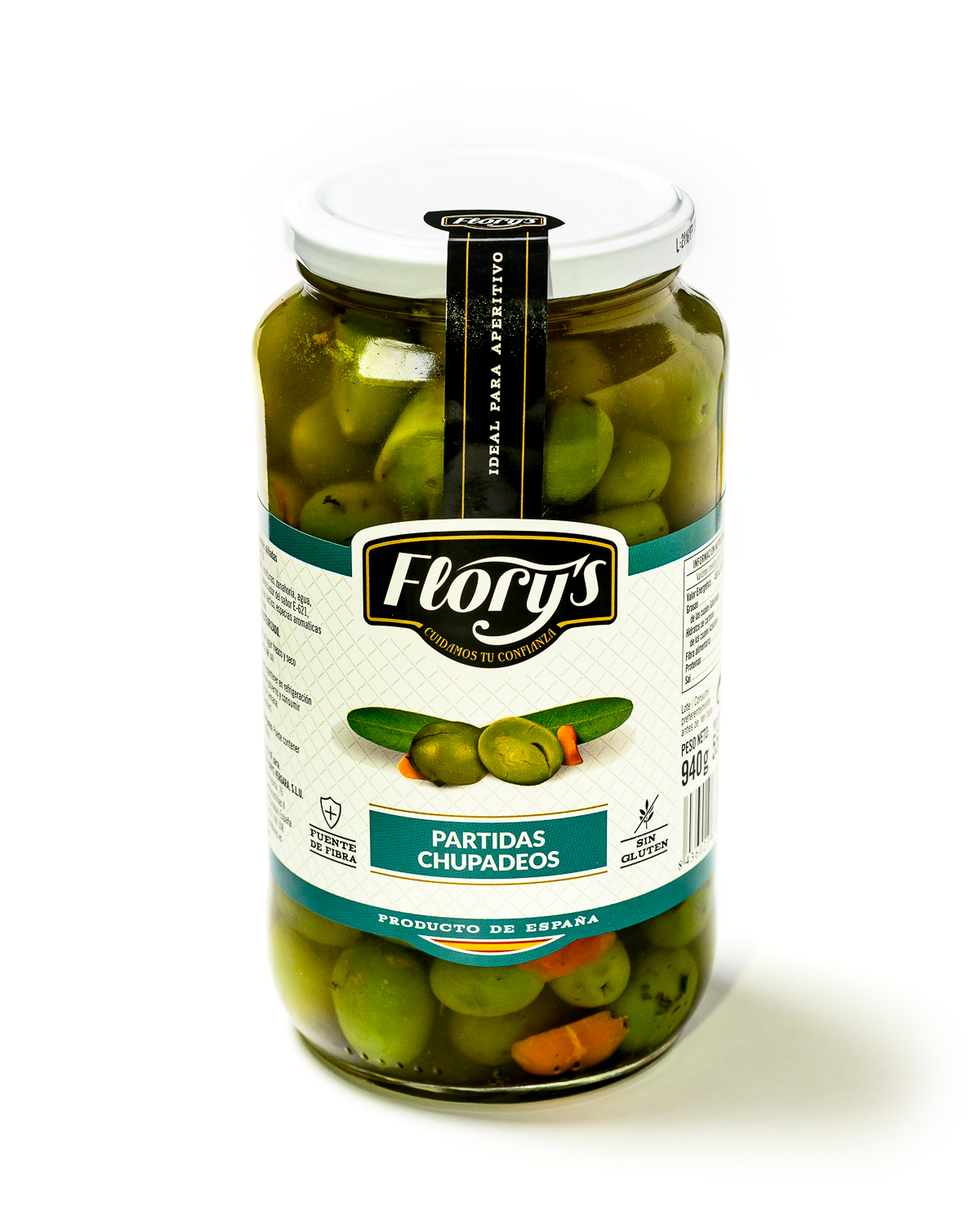 ACEITUNA PARTIDA CHUPADEOS 550 GRS