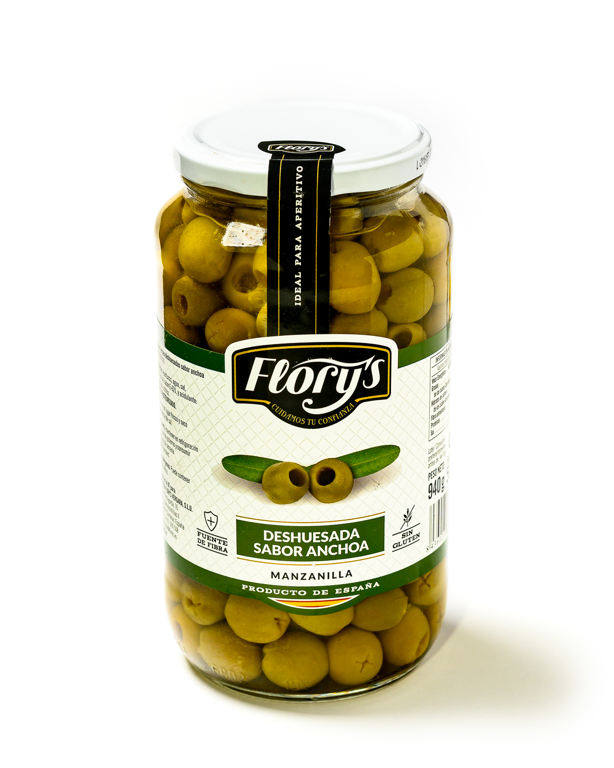 ACEITUNA DESHUESADA SABOR ANCHOA 500 GRS