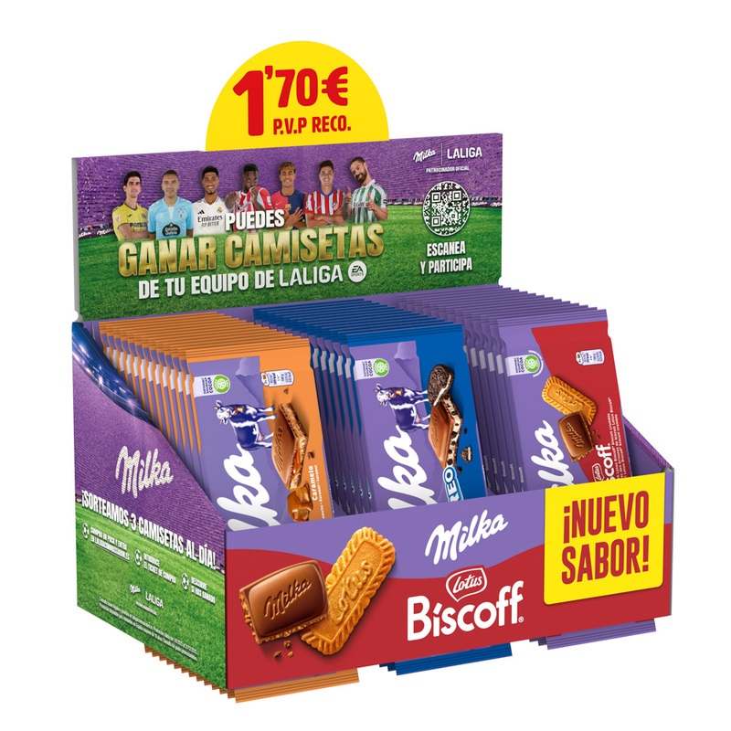 EXP TABLETAS SURTIDAS MILKA 90GRSX40 UND