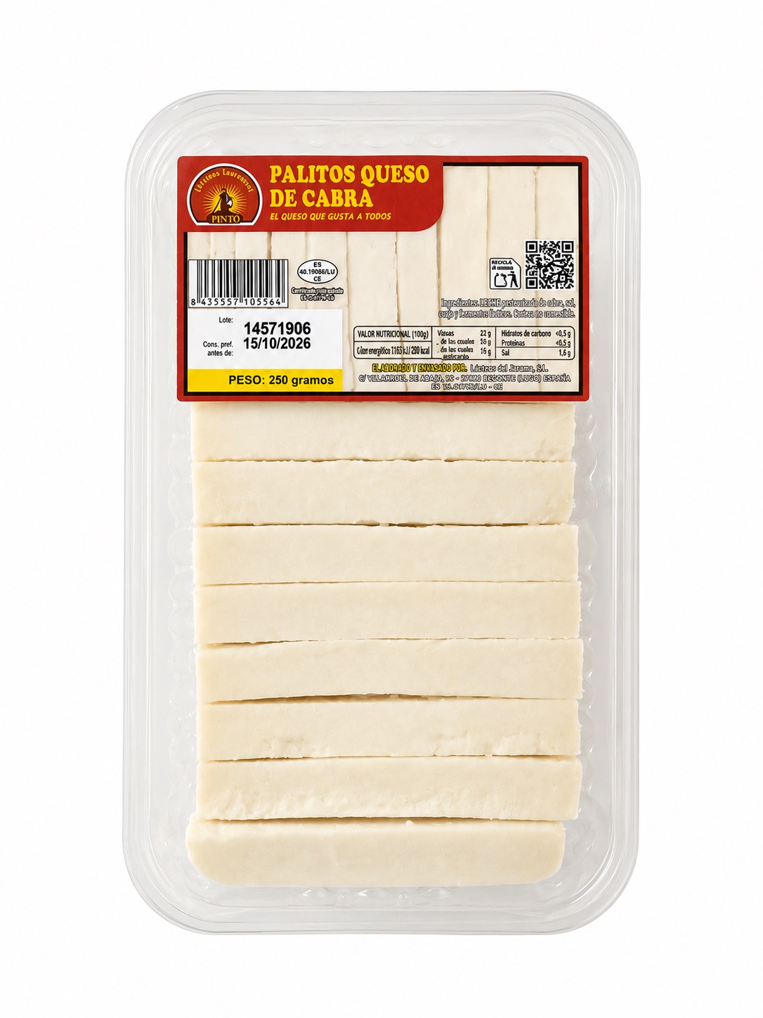 PALITOS QUESO CABRA PREC 250GRS