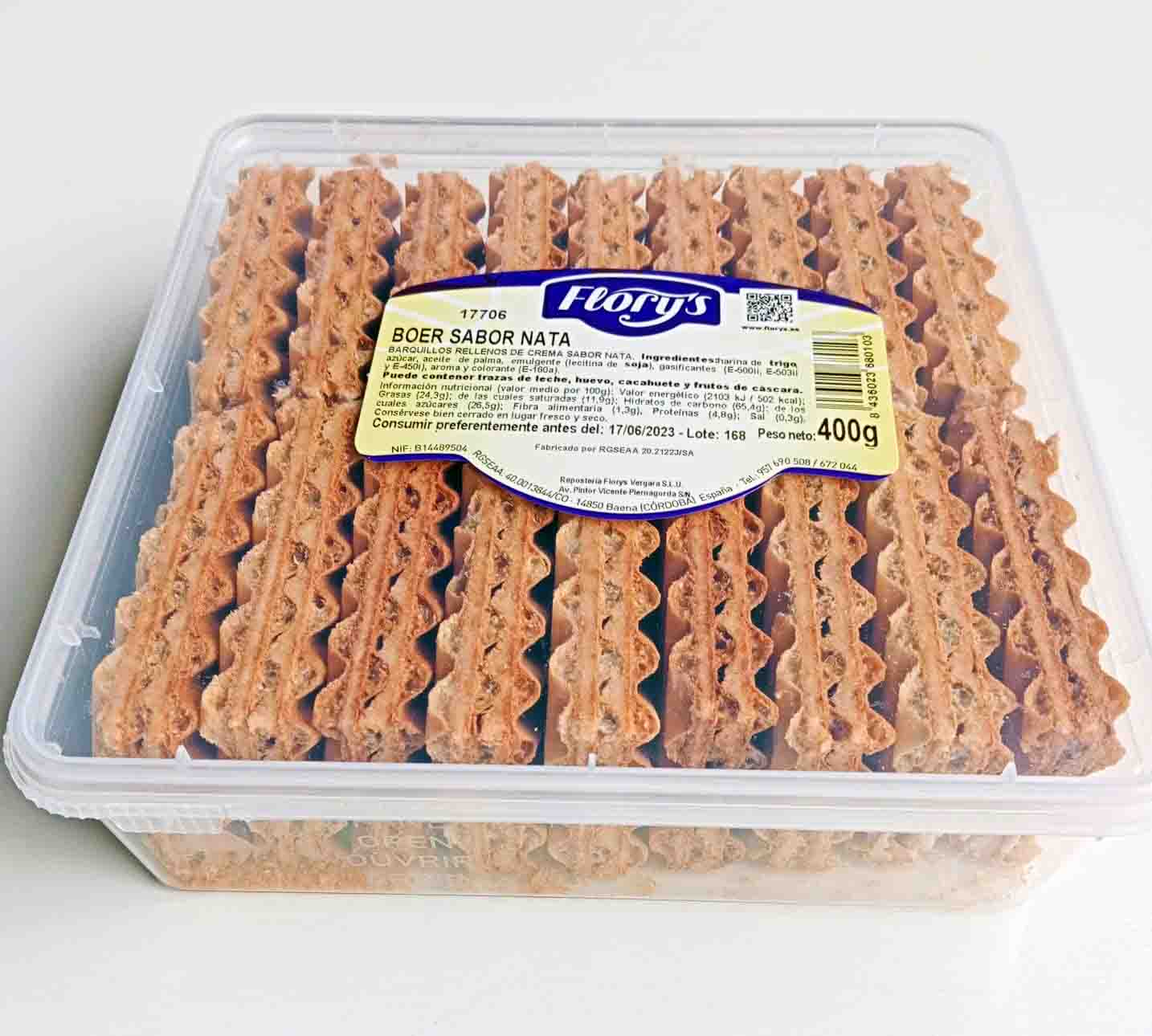 TAPER BOER SABOR NATA 400GRS