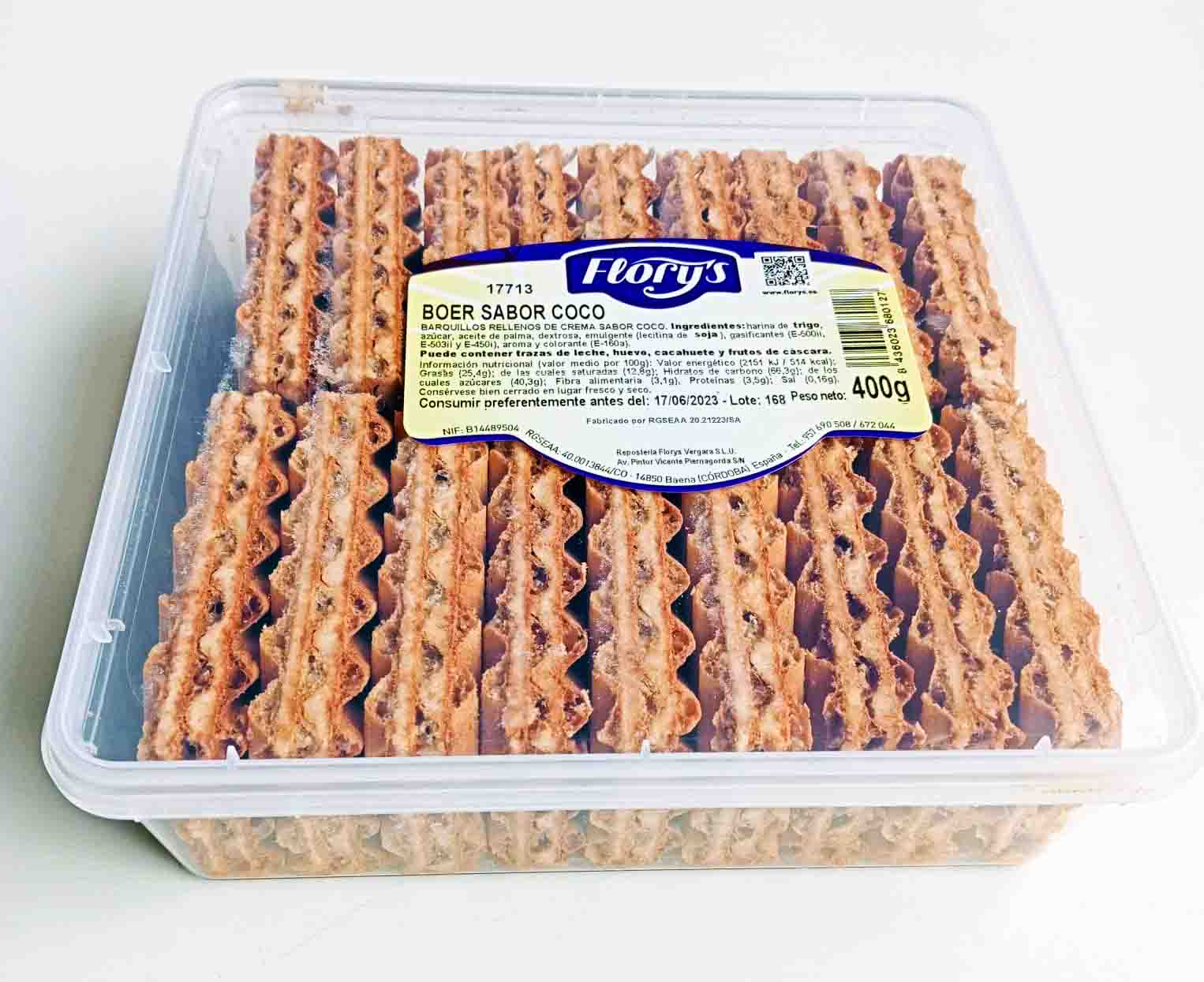 TAPER BOER SABOR COCO 400GRS