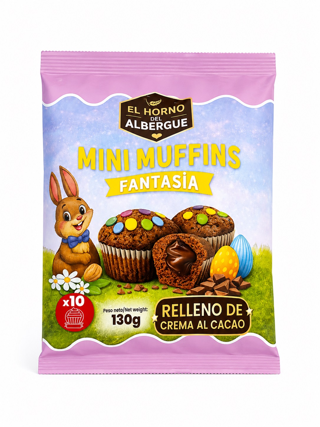 MINI MUFFINS FANTASIA  CHOCO 130GRS