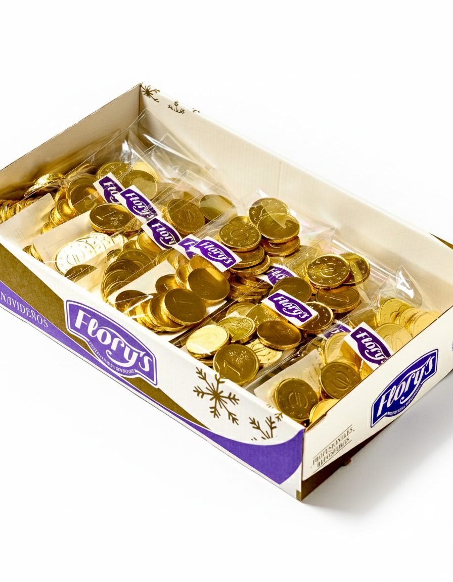 *BOLSA MONEDA CHOCOLATE 20UNX50GRS