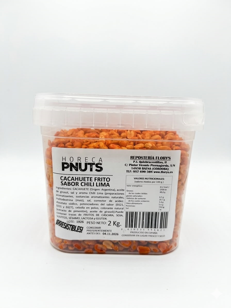 CUBO CACAHUETE CHILI LIMA 2KG