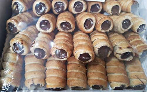 CANNOLI RIZADO GIANDUJA 1.5KG S/ENV